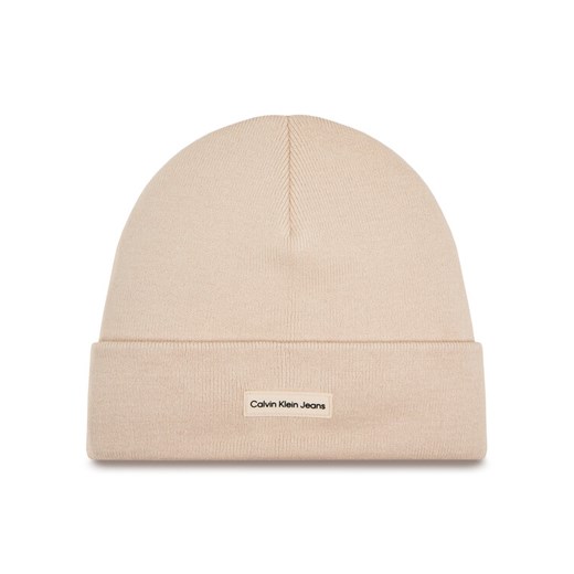Czapka Calvin Klein Jeans Inst Patch Beanie K60K612322 Różowy ze sklepu eobuwie.pl w kategorii Czapki zimowe damskie - zdjęcie 182089169