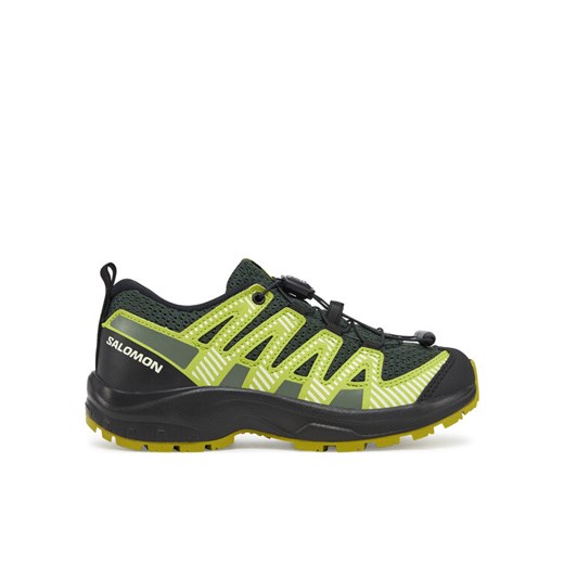 Trekkingi Salomon Xa Pro V8 L47729900 Zielony ze sklepu eobuwie.pl w kategorii Buty trekkingowe dziecięce - zdjęcie 182089238