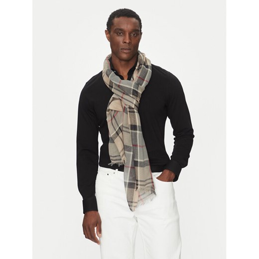Szal Barbour Welton Tartan USC0315TN32 Beżowy ze sklepu eobuwie.pl w kategorii Szaliki męskie - zdjęcie 182089259