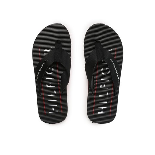 Japonki Tommy Hilfiger Massage Footbed FM0FM04474 Czarny Tommy Hilfiger 40 eobuwie.pl
