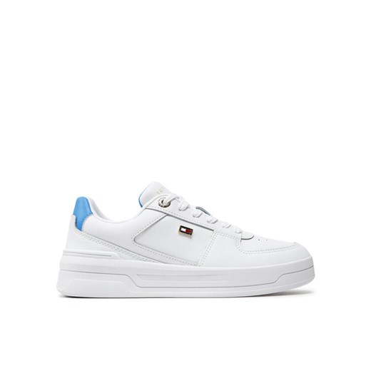 Sneakersy Tommy Hilfiger Flag Basket Sneaker FW0FW08081 Biały Tommy Hilfiger 39 eobuwie.pl