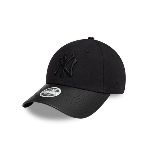 Czapka z daszkiem New Era New York Yankees Pu Visor 9Forty 60595388 Czarny ze sklepu eobuwie.pl w kategorii Czapki z daszkiem damskie - zdjęcie 182090118