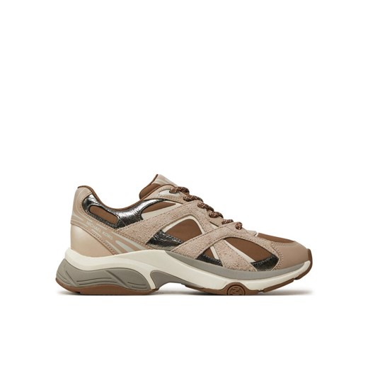 Sneakersy MICHAEL Michael Kors Leo 43F4LEFS1L Brązowy ze sklepu eobuwie.pl w kategorii Buty sportowe damskie - zdjęcie 182090316