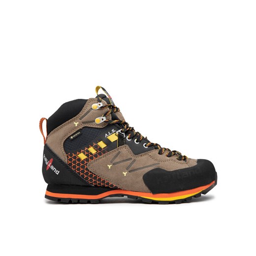Trekkingi Kayland Vitrik Mid Gtx GORE-TEX 018022205 Brązowy ze sklepu eobuwie.pl w kategorii Buty trekkingowe męskie - zdjęcie 182090435