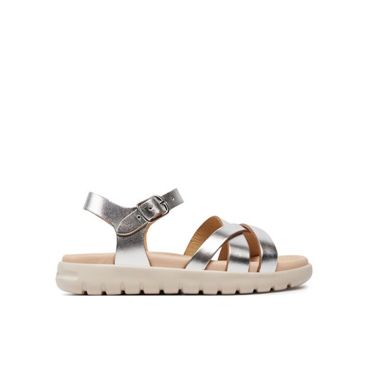 Sandały Geox J Sandal Soleima Gir J45GSA 000CF C1007 S Srebrny ze sklepu eobuwie.pl w kategorii Sandały dziecięce - zdjęcie 182090458