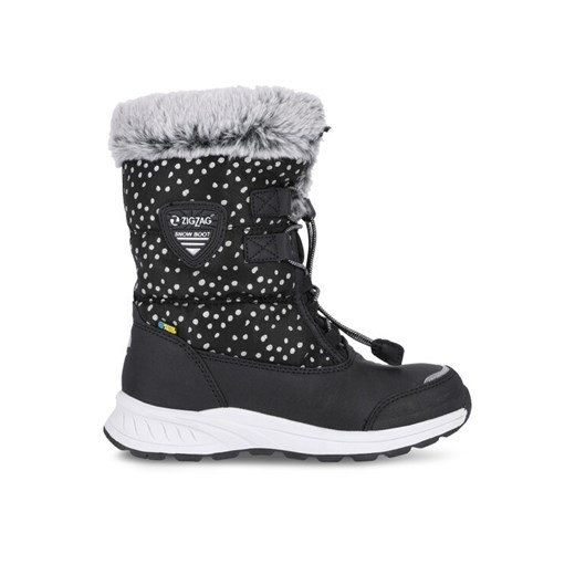 Śniegowce ZigZag Wesend Kids Boot WP V2 Z244389 Czarny ze sklepu eobuwie.pl w kategorii Buty zimowe dziecięce - zdjęcie 182090489