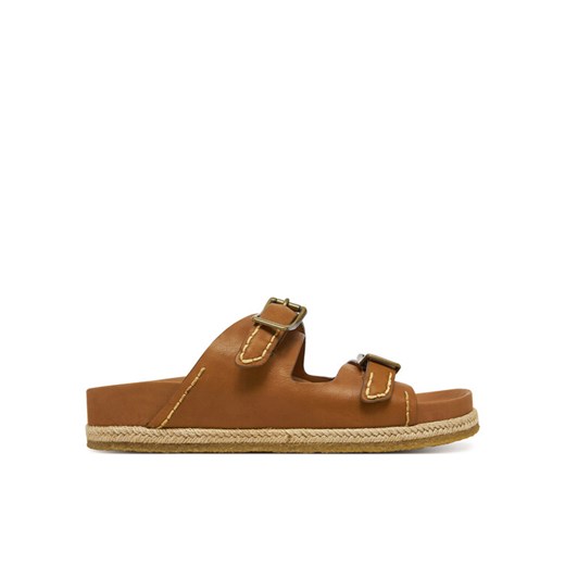 Espadryle Polo Ralph Lauren Turbach Dbls 803961287001 Brązowy ze sklepu eobuwie.pl w kategorii Espadryle męskie - zdjęcie 182090506