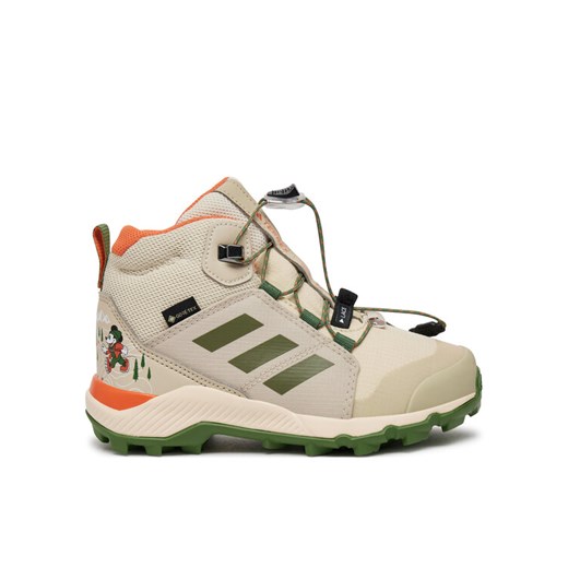 Trekkingi adidas Terrex Disney Mid GORE-TEX ID3452 Beżowy ze sklepu eobuwie.pl w kategorii Buty trekkingowe dziecięce - zdjęcie 182090546