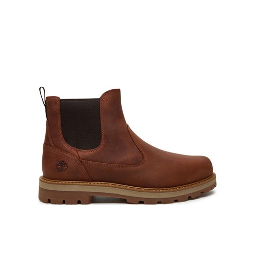 Sztyblety Timberland Britton Road Mid Chelsea TB0A6A4WEM61 Brązowy ze sklepu eobuwie.pl w kategorii Buty zimowe męskie - zdjęcie 182090547