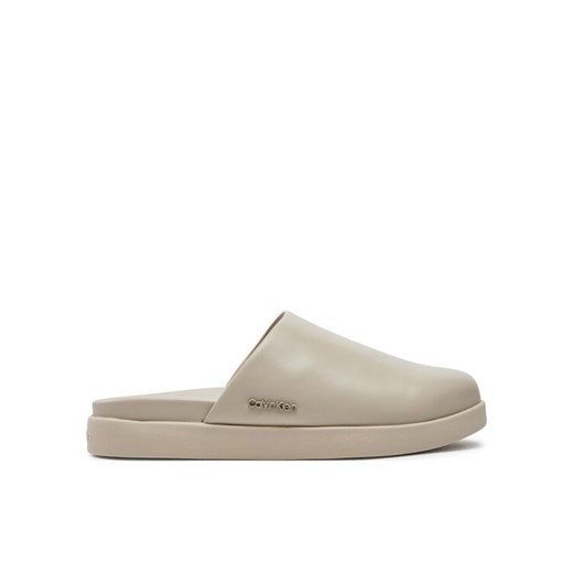 Klapki Calvin Klein Mule HM0HM01407 Szary ze sklepu eobuwie.pl w kategorii Klapki męskie - zdjęcie 182090588