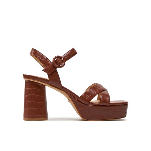 Sandały Guess Milano FLGMIO PEL03 Brązowy ze sklepu eobuwie.pl w kategorii Sandały damskie - zdjęcie 182090605