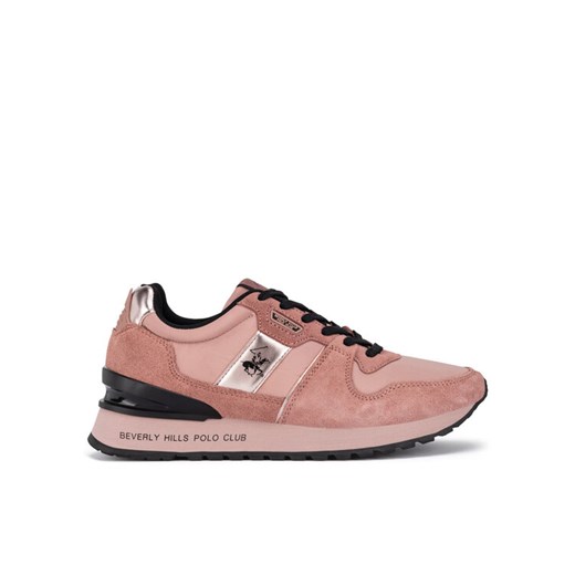 Sneakersy Beverly Hills Polo Club W-3C098-2A324 Różowy ze sklepu eobuwie.pl w kategorii Buty sportowe damskie - zdjęcie 182090709