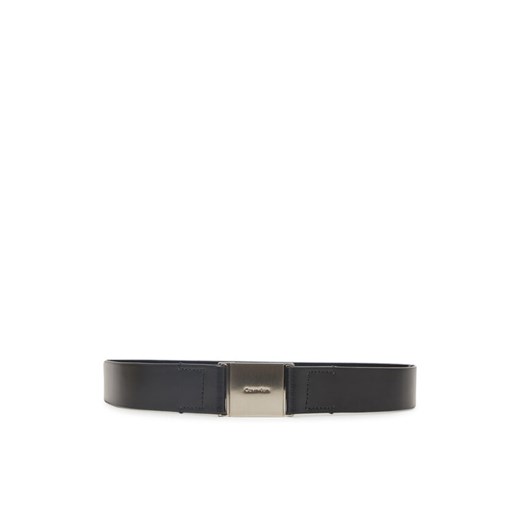 Pasek Damski Calvin Klein Logo Plaque Elasticated Belt 3.0 K60K612931 Czarny ze sklepu eobuwie.pl w kategorii Paski damskie - zdjęcie 182091088