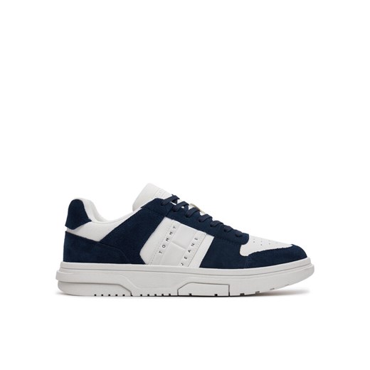 Sneakersy Tommy Jeans The Brooklyn Suede EM0EM01371 Granatowy ze sklepu eobuwie.pl w kategorii Buty sportowe męskie - zdjęcie 182091205