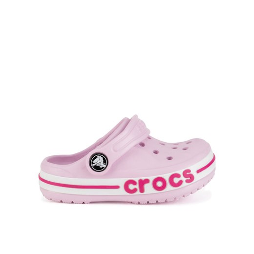 Klapki Crocs BAYABAND CLOG T 207018-6TG Różowy ze sklepu eobuwie.pl w kategorii Klapki dziecięce - zdjęcie 182091237