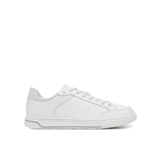 Sneakersy Calvin Klein Low Top Lace Up Lth Mono HM0HM01756 Biały ze sklepu eobuwie.pl w kategorii Buty sportowe męskie - zdjęcie 182091297