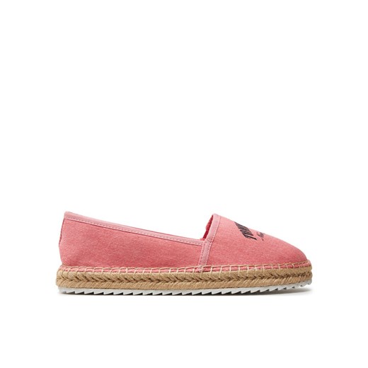 Espadryle Tommy Jeans Tjw Varsity Espadrille EN0EN02470 Różowy ze sklepu eobuwie.pl w kategorii Espadryle damskie - zdjęcie 182091358