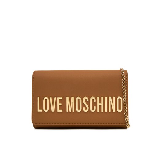 Torebka LOVE MOSCHINO JC4103PP1MKD0201 Brązowy ze sklepu eobuwie.pl w kategorii Kopertówki - zdjęcie 182091486