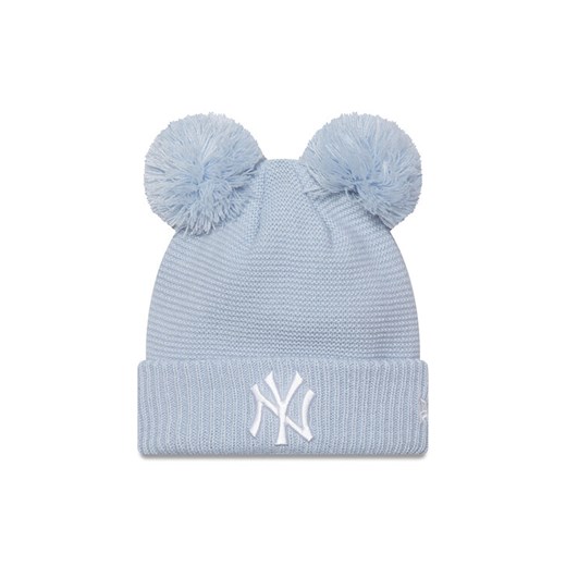 Czapka New Era Double Pom Bea 60565276 Błękitny ze sklepu eobuwie.pl w kategorii Czapki zimowe damskie - zdjęcie 182091607