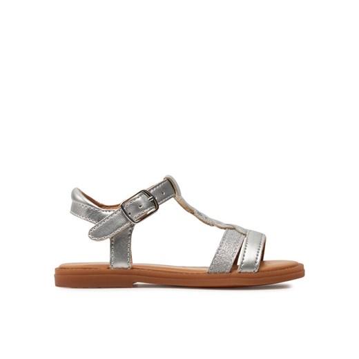Sandały Geox J Sandal Karly Girl J4535H 0NFQD C1007 M Srebrny ze sklepu eobuwie.pl w kategorii Sandały dziecięce - zdjęcie 182091639