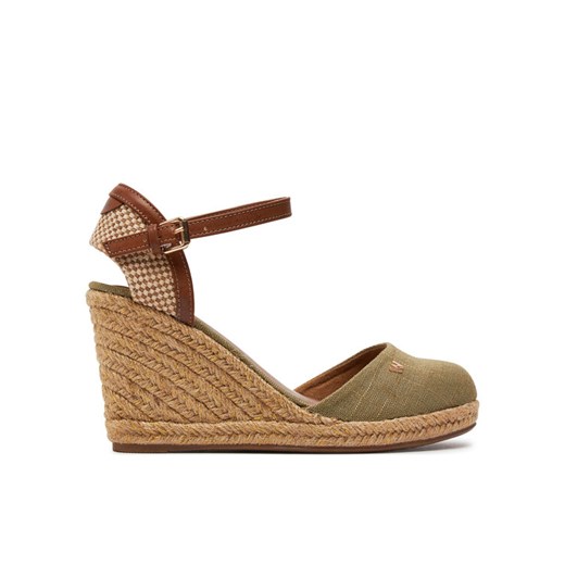 Espadryle Wrangler Brava Women Wedge 20241056 Khaki ze sklepu eobuwie.pl w kategorii Espadryle damskie - zdjęcie 182091717