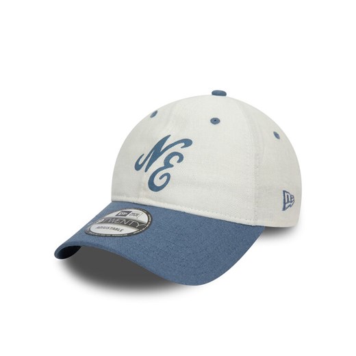 Czapka z daszkiem New Era Linen Script 920 Ne 60503547 Biały ze sklepu eobuwie.pl w kategorii Czapki z daszkiem damskie - zdjęcie 182091906