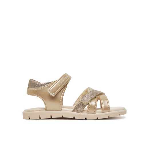 Sandały Tommy Hilfiger T1A2-33771-1381 S Złoty ze sklepu eobuwie.pl w kategorii Sandały dziecięce - zdjęcie 182091935