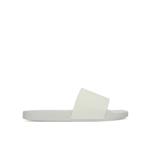 Klapki Calvin Klein Jeans Slide Monogram Tpu YW0YW01715 Biały ze sklepu eobuwie.pl w kategorii Klapki damskie - zdjęcie 182092169