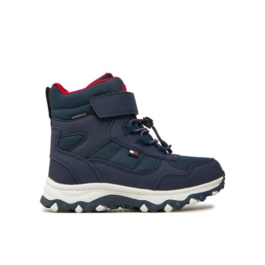 Trzewiki Tommy Hilfiger Fur Boot T1X5-33710-1492 S Granatowy ze sklepu eobuwie.pl w kategorii Buty zimowe dziecięce - zdjęcie 182092199