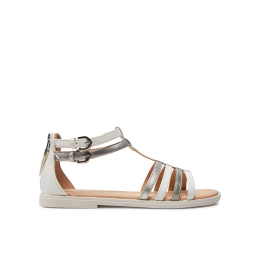 Sandały Geox J Sandal Karly Girl J7235D 054AJ C1Z1N D Biały ze sklepu eobuwie.pl w kategorii Sandały dziecięce - zdjęcie 182092208