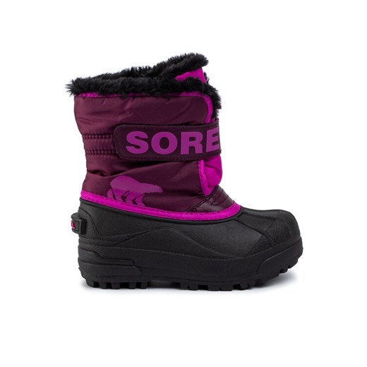 Śniegowce Sorel Snow Commander NC1960 Różowy ze sklepu eobuwie.pl w kategorii Buty zimowe dziecięce - zdjęcie 182092346