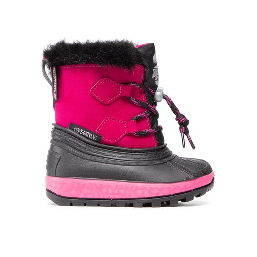 Śniegowce Boatilus Kd Joggy Sint Leather Boot NJ16 VAR.21ZU Różowy ze sklepu eobuwie.pl w kategorii Buty zimowe dziecięce - zdjęcie 182092359