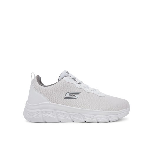 Sneakersy Skechers Bobs B Flex-Icy Edge 118109/W Biały ze sklepu eobuwie.pl w kategorii Buty sportowe męskie - zdjęcie 182092398
