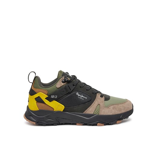 Sneakersy Pepe Jeans PMS60029 Khaki ze sklepu eobuwie.pl w kategorii Buty sportowe męskie - zdjęcie 182092555
