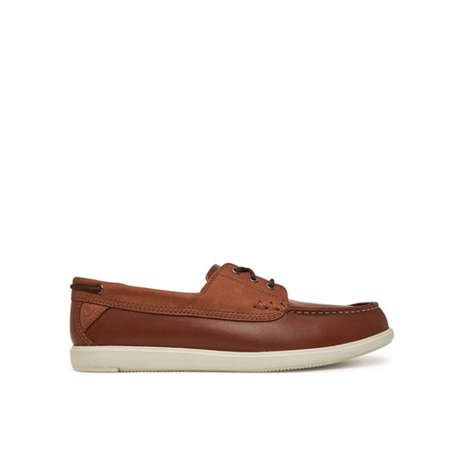 Mokasyny Clarks Bratton Boat 26181273 Brązowy ze sklepu eobuwie.pl w kategorii Mokasyny męskie - zdjęcie 182092577