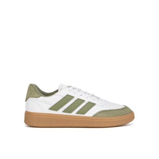 Sneakersy adidas COURTBLOCK J ID6499 Biały ze sklepu eobuwie.pl w kategorii Buty sportowe dziecięce - zdjęcie 182092606