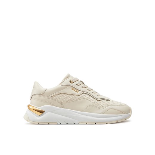 Sneakersy Boss Skylar Runn Ltbb 50517233 Beżowy ze sklepu eobuwie.pl w kategorii Buty sportowe damskie - zdjęcie 182092705