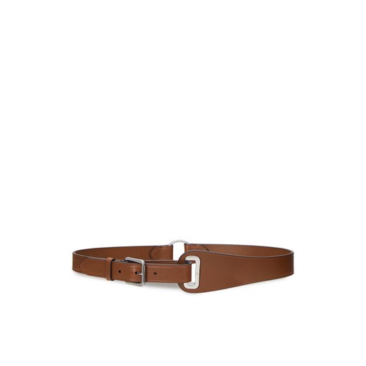 Pasek Damski LAUREN RALPH LAUREN 412961646001 Brązowy ze sklepu eobuwie.pl w kategorii Paski damskie - zdjęcie 182092736