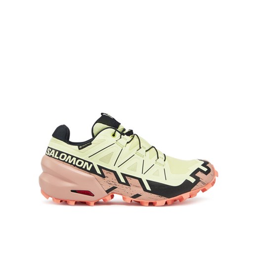 Buty do biegania Salomon Speedcross 6 Gore-Tex L47765500 Zielony ze sklepu eobuwie.pl w kategorii Buty sportowe damskie - zdjęcie 182093075