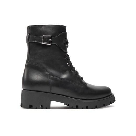 Trapery TWINSET Anfibio 242GCJ S Czarny ze sklepu eobuwie.pl w kategorii Workery damskie - zdjęcie 182093107