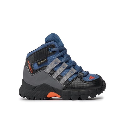 Trekkingi adidas Terrex Mid GORE-TEX Hiking Shoes IF7525 Niebieski ze sklepu eobuwie.pl w kategorii Buty trekkingowe dziecięce - zdjęcie 182093108