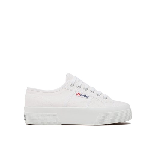 Tenisówki Superga 2740 Platform S21384W Biały ze sklepu eobuwie.pl w kategorii Trampki damskie - zdjęcie 182093137