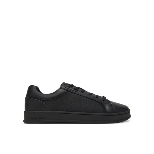 Sneakersy Calvin Klein Low Top Lace Up Eyelet Jaq Mono HM0HM01815 Czarny ze sklepu eobuwie.pl w kategorii Buty sportowe męskie - zdjęcie 182093169