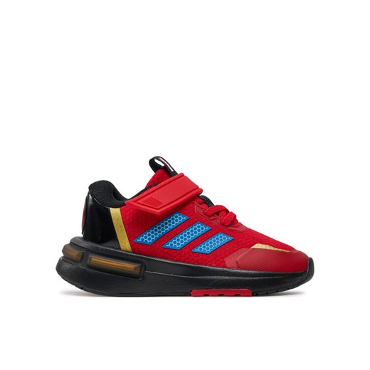 Sneakersy adidas Marvel's Iron Man Racer Kids IG3559 Czerwony ze sklepu eobuwie.pl w kategorii Buty sportowe dziecięce - zdjęcie 182093178