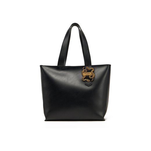 Torebka Just Cavalli Iconic Snakes 78RA4BA5 ZSA89 Czarny ze sklepu eobuwie.pl w kategorii Torby Shopper bag - zdjęcie 182093198