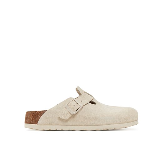 Klapki Birkenstock Boston zamsz 1027693 Biały 35 eobuwie.pl