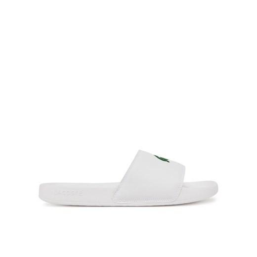 Klapki Lacoste Serve Sliders 7-49CMA0041 Biały ze sklepu eobuwie.pl w kategorii Klapki męskie - zdjęcie 182093396