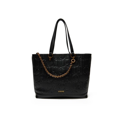 Torebka Liu Jo Ecs M Tote AA5197 E0538 Czarny ze sklepu eobuwie.pl w kategorii Torby Shopper bag - zdjęcie 182093415