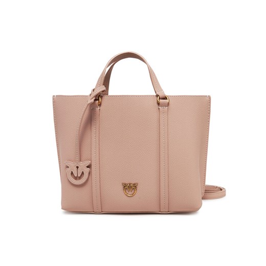 Torebka PINKO Carrie Shopper Classic AI 24-25 PLTT 102833 A1LF Różowy ze sklepu eobuwie.pl w kategorii Torby Shopper bag - zdjęcie 182093445