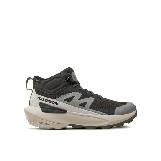 Trekkingi Salomon Elixir Activ Mid Gore-Tex L47457000 Szary ze sklepu eobuwie.pl w kategorii Buty trekkingowe męskie - zdjęcie 182093498